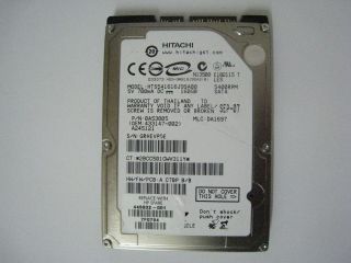 HITACHI 160GB HTS541616J9SA00 P/N 0A53005 MLC DA1697 HPN 433147 