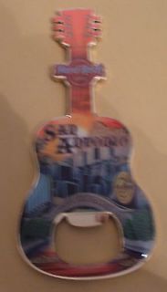 Hard Rock Cafe SAN ANTONIO Guitar Magnet Bottle Opener