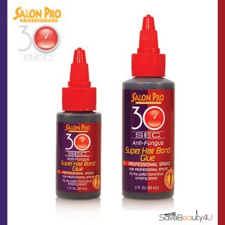   PRO 30 SECOND Anti Fungus Super Hair Bond Glue Black   1 oz, 2 oz