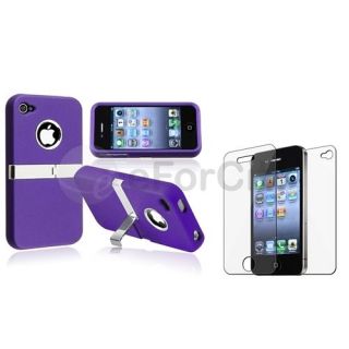 hard cover case for iphone 4 4s 4g w/ protector