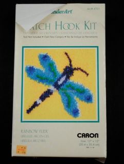 New WonderArt Latch Hook Kit Rainbow Flier 12 x 12