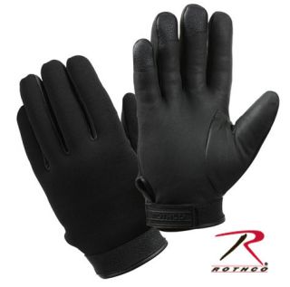 GLOVES COLD WEATHER STRETCH FABRIC DUTY BLACK ROTHCO 3558