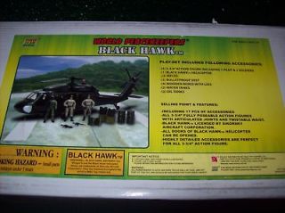 Newly listed BLACKHAWK HELICOPTER MILITARY PLAYSET G.I JOE SOLDIERS 