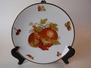 Vintage Mitterteich Bavaria Germany Debra Fine China Plate Apple 