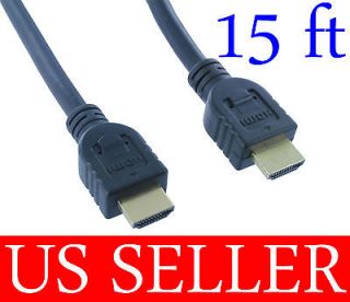 PREMIUM HDMI CABLE 15FT 1.4 FOR BLURAY 3D DVD PS3 XBOX LCD HDTV 1080P 