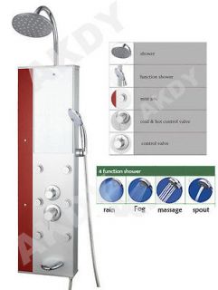 Aluminum shower tower head tub & jets pressure balance spout panel 
