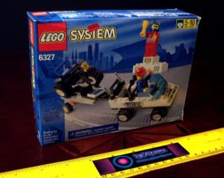LEGO 6327 TURBO CHAMPS ATV RACING TRIKE + TRAILER + TOW VEHICLE   USED