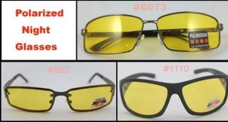 Polarized UV Sunglasses Night Vision Driving Glasses Yellow lens