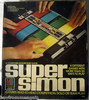   1979 milton bradley SUPER SIMON says Electronic GAME Head to Head