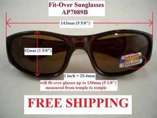 Polarized FitOver Sunglasses Goggles Shield 7089 NEW