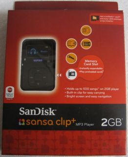   New SanDisk Sansa Clip + 2GB  Player (Black) SDMX18R002GK​A57