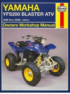 1988 2006 Yamaha YFS 200 Blaster ATV Quad REPAIR MANUAL