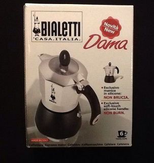 New   Bialetti Dama Espresso Maker 6 Cup Stovetop Coffee Pot   Sealed