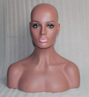 REALISTIC mannequin head bust for wig & jewelry & display store
