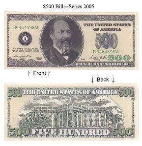 500 dollar bill in Coins & Paper Money