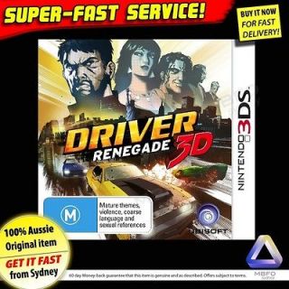 DRIVER Renegade game for Nintendo 3DS (NEW, Sealed, Aussie) cheap 