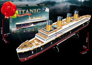 3D Puzzle Titanic Royal Mail Steamship Model Toy Assemble 35 PCS For 