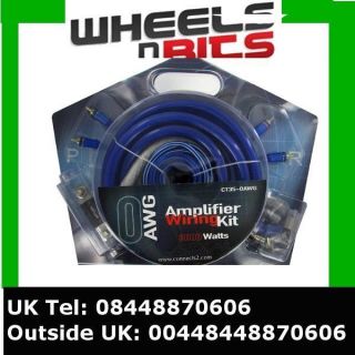 3000Watt 0Awg 0 Gauge Subwoofer Amp Amplifier Wiring kit 150amp Anl 