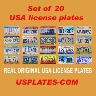   PLATES SET UNITED STATES NUMBER TAG LOT REAL BEST QUALITY US LOOK