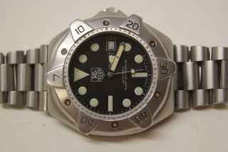 TAG HEUER SUPER PROFESSIONAL 1000M DIVER AUTOMATIC WATCH rare