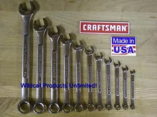 CRAFTSMAN 11 PIECE SAE COMBINATION WRENCH SET   12 POINT BOX END *