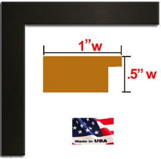 Custom 1 Black Solid Picture Poster frame 17 inch wide