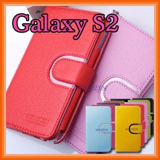   ) Solozen Feila Diary Leather Case for Samsung Galaxy S ii (Android