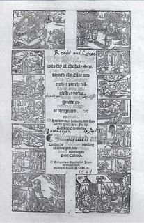 1549 MATTHEWS FOLIO BIBLE GENERAL TITLE IN FACSIMILE