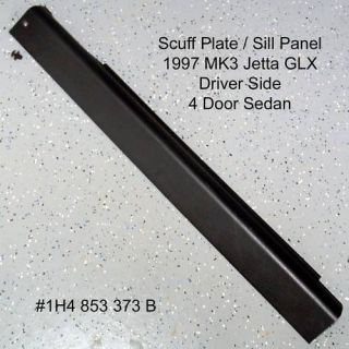   Scuff Plate Sill Panel 4 Door 1993 1998 Black Drive Side 1H4853373B