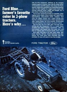 1969 Ford Blue Key 3000 Tractor Original Color Ad