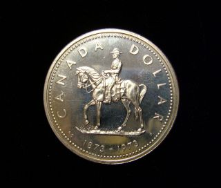 Canada 1973 Dollar Coin .500 Silver Mounted Police UNC Specimen