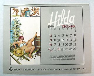   1980 Duane Bryers Hilda 13 Month Large Format Calendar 