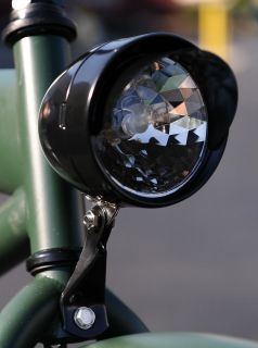 LED Headlight   Black, for Beach cruiser bicycle,High/Low beams, use 