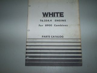   8900 COMBINE T6.354.4 PERKINS DIESEL ENGINE PARTS CATALOG 1978 #448085
