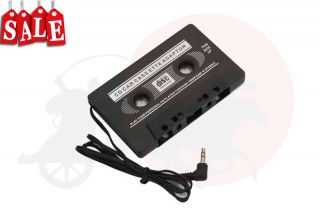 Car Tape Audio Cassette 3.5mm Aux Jack Adapter MP4 DVD Player iPod 