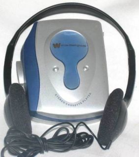 White Westinghouse Portable Personal Cassette Player with Headphones