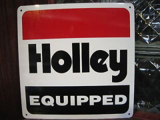 HOLLEY EQUIPPED CARBURETOR RACING GARAGE SIGN HOTROD Mechanic Shop 