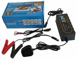 new optimax iq motorbike car 12v battery charger automotive battery