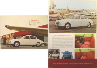 Jaguar 240 & 340 models 1967 68 Original UK Foldout Sales Brochure 