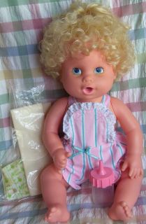 Vintage 1990 Kenner Working BABY ALIVE Doll Original Romper Really 