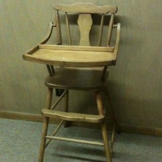 antique baby high chair in Antiques