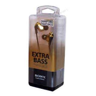   Audio MDR XB60EX Extra Sharp Bass In Ear Earbud Stereo Headphones Gold