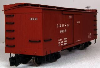 Bachmann G Scale Train (122.5) Box Car Durango & Silverton