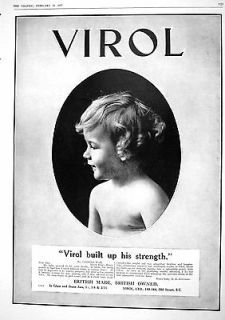 1917 Virol Baby Food Prices Candles Rambert Theatre Wilkinson Sword 