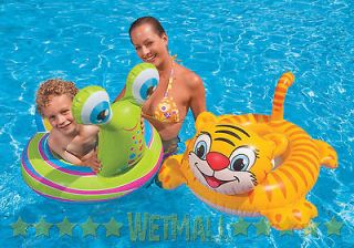 Intex See Me Sit Swimming Pool Float Riders Tiger Snail Baby Floats