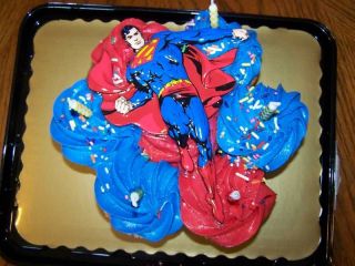 DC Comics Superman Cake Topper Cupcake Pop Tops Bakery