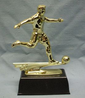 MALE SOCCER star kicker award trophy engraved