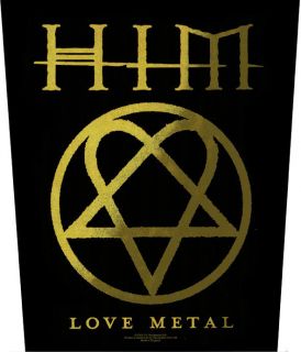 XLG Him Love Metal Rock Music Band Woven Jacket Patch