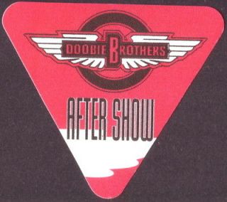 DOOBIE BROTHERS backstage pass Tour Satin Cloth AFTER