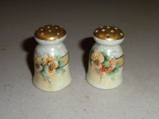 Vintage Antique Azalea Nippon Salt & Pepper Shakers NO PLUGS